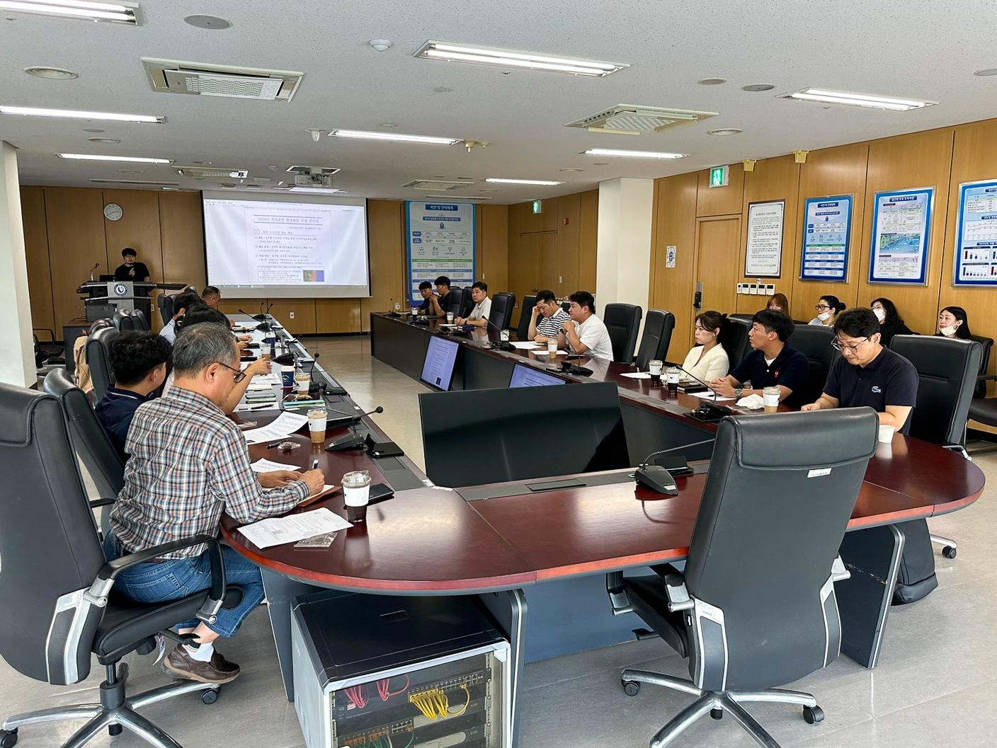 27일 오후 공사 12층 대회의실에서 선박저속운항 간담회가 개최됐다